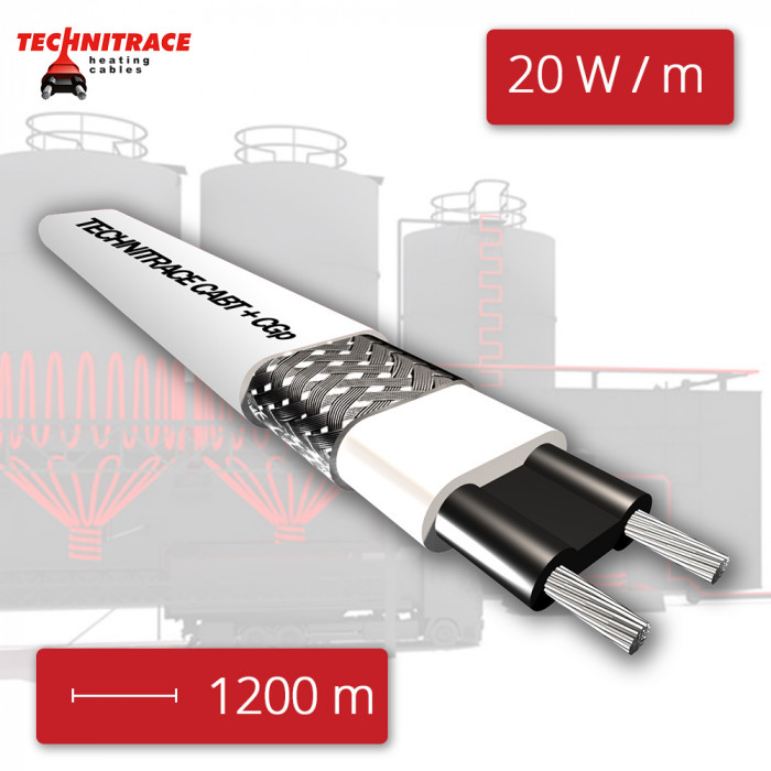 Frost protection heating cable CABT 20 W/m - 1200 m